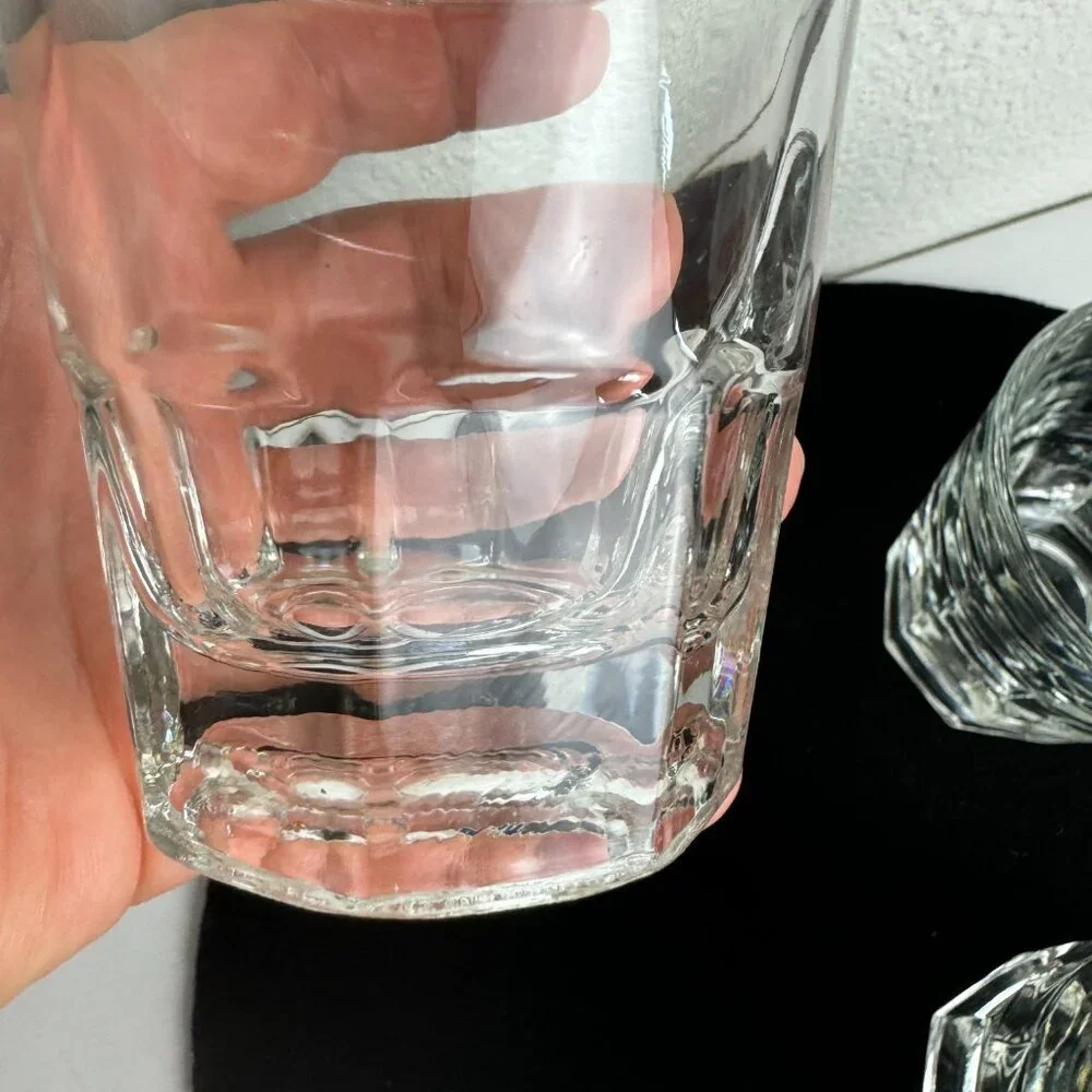 Vintage Libbey Old Fashioned Set of 5  Shot Glasses 4.6 oz Whiskey Glass